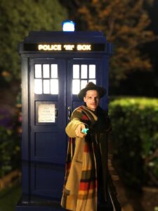 Chinchilla TARDIS Cosplay and Photo stand