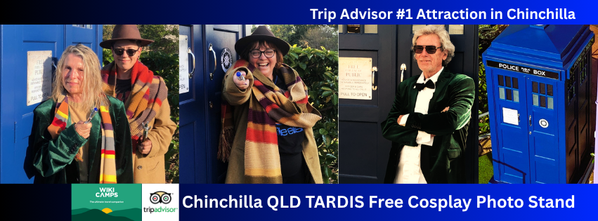 Chinchilla TARDIS Dr Who Cosplay Photo Stand