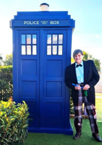 Chinchilla TARDIS Cosplay Photostand