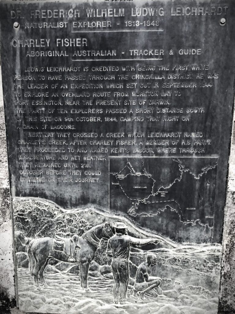 Ludwig Leichhardt Memorial and story of Charley Fisher | Chinchilla QLD | Pioneer cemetery
