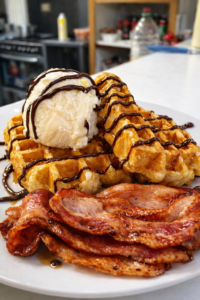 The Coffee House - Waffles and Bacon